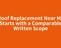 Roof Replacement Near Me Starts with a Comparable Written Scope